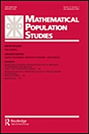 Mathematical Population Studies雜志封面